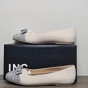 International Concepts Girls' Beige Vivian Ballet Flat Size 4 NWT